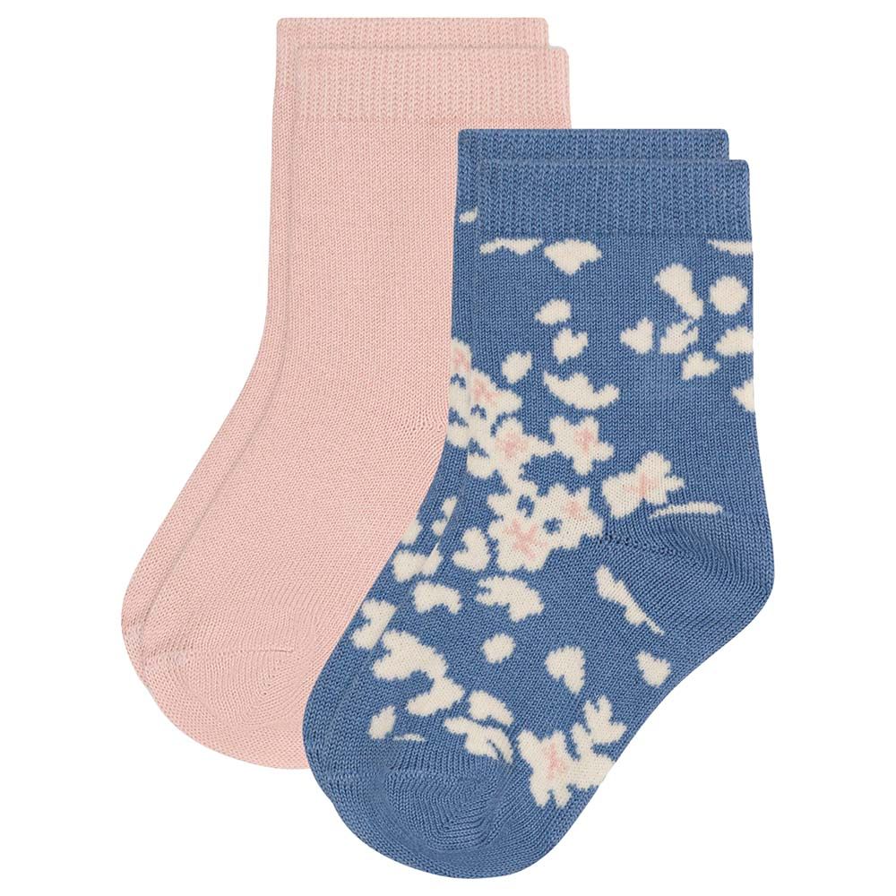 Petit Bateau - 2pc-Set - Girl's Floral Socks