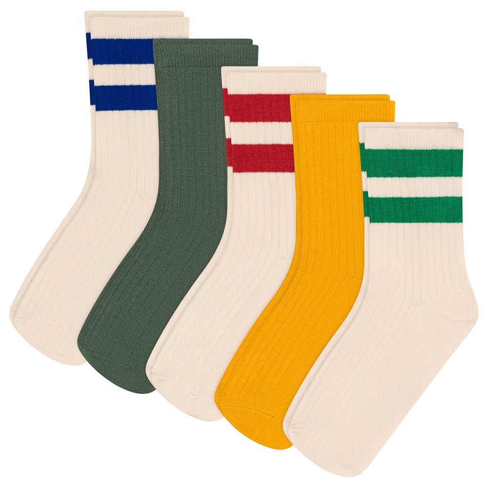 Petit Bateau - 5pc-Set - Children's Sporty Cotton Socks