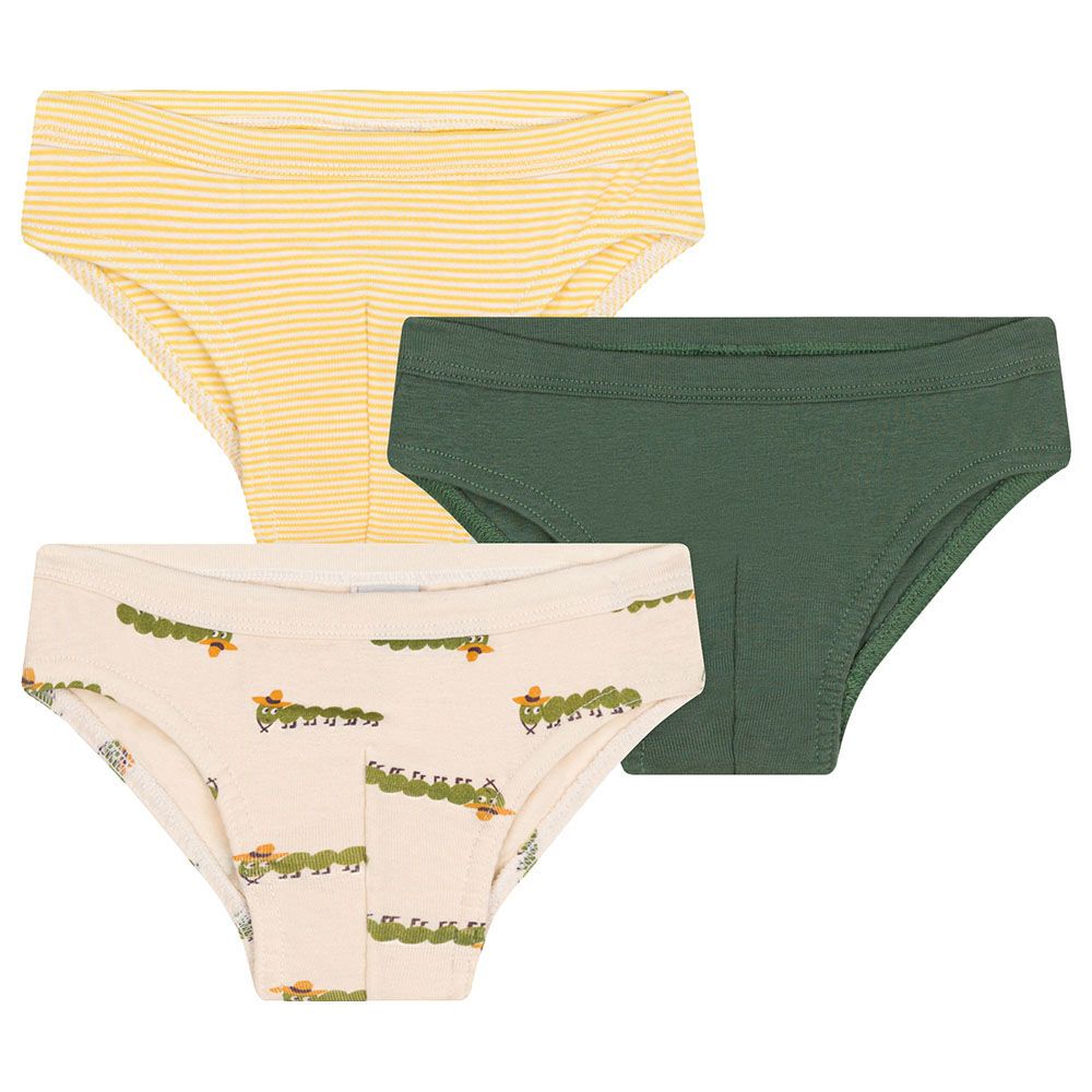 Petit Bateau - 3pc-Set - Girls Cotton Centipede Briefs