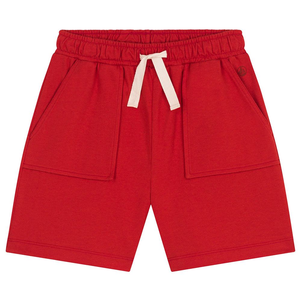 Petit Bateau - Boy's Cotton Shorts - Red