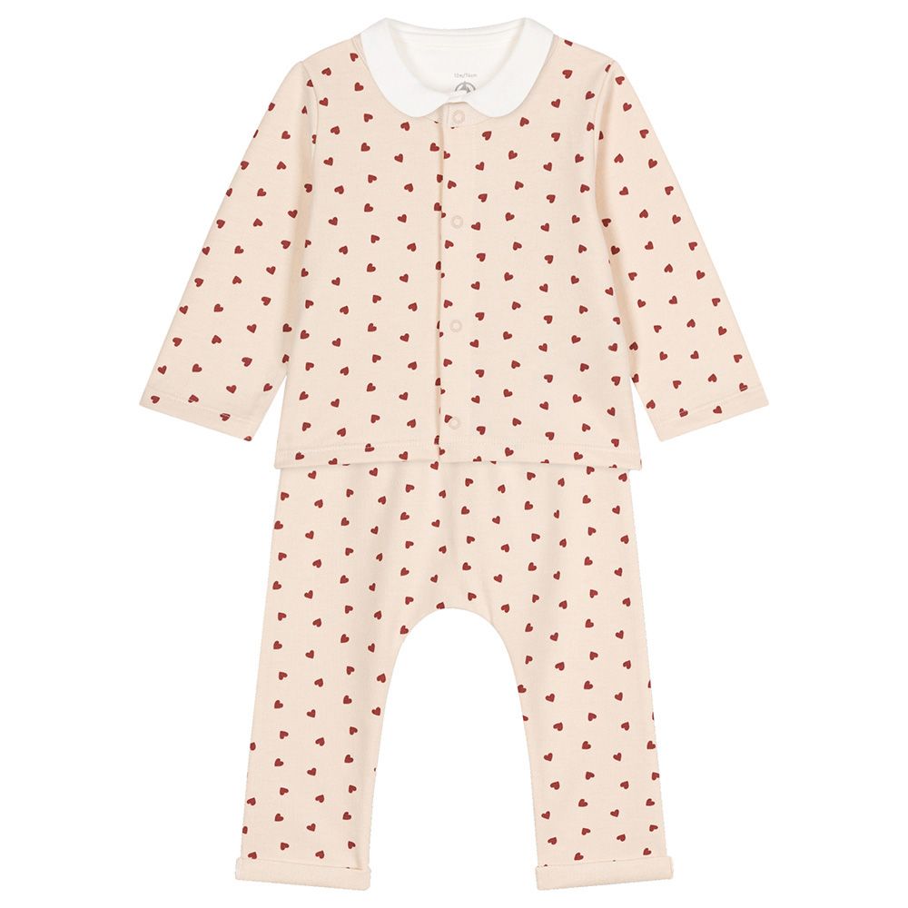 Petit Bateau - 3pc-Set - Baby's Printed Bodysuit And Pajama Set