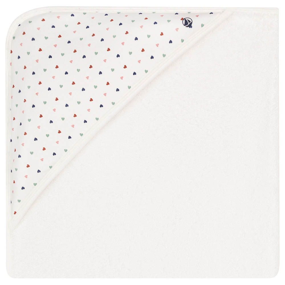 Petit Bateau - Cotton Bath Square - White