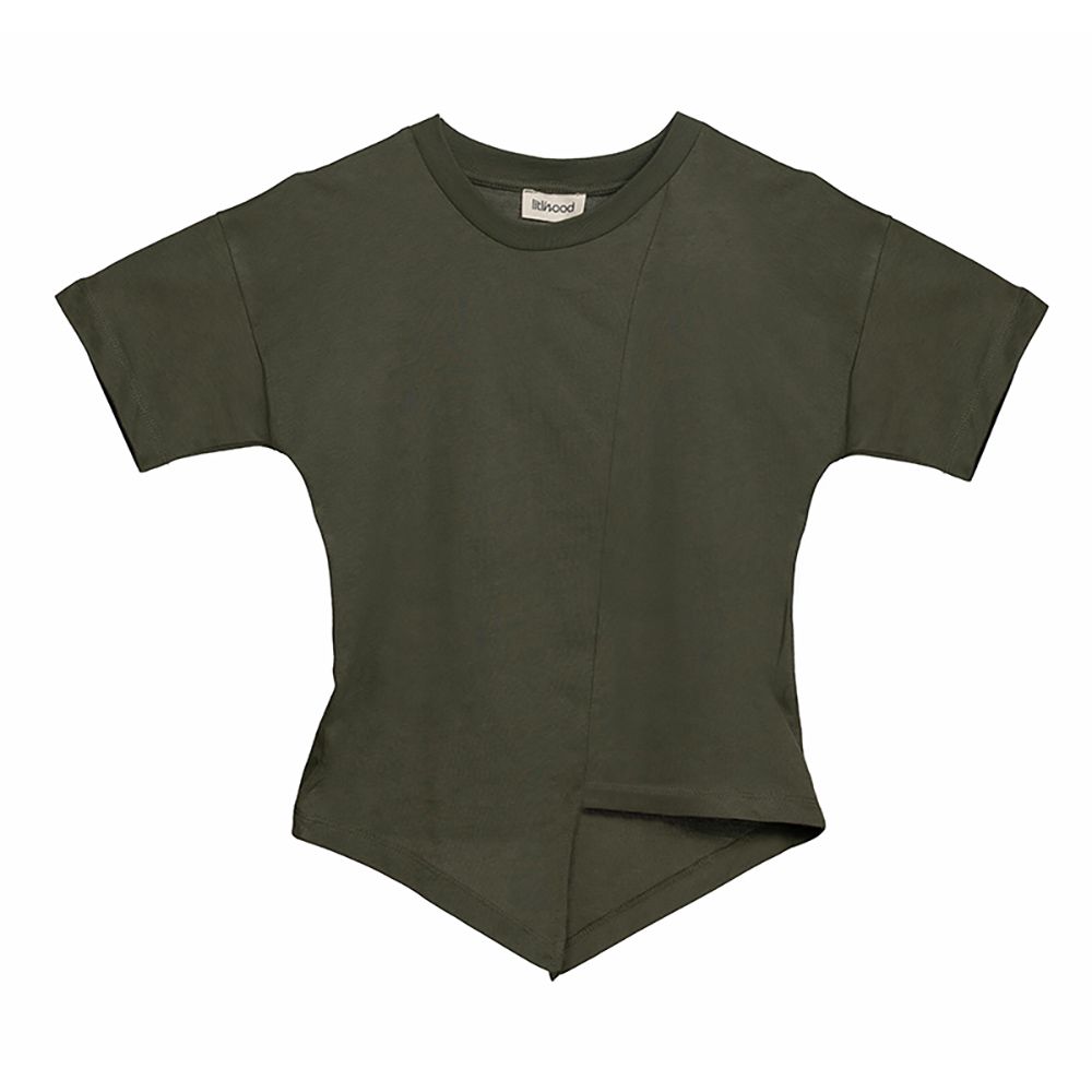 Litlhood - Zigzag Boy's T-shirt - Basil