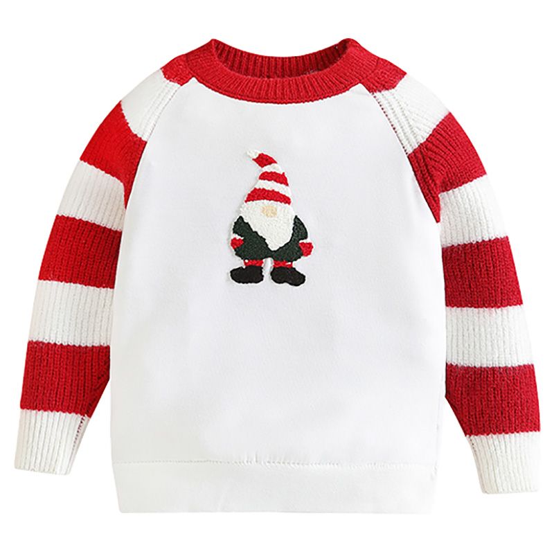 Sugar Rush - Santa Christmas Regular Sweater - Red/White