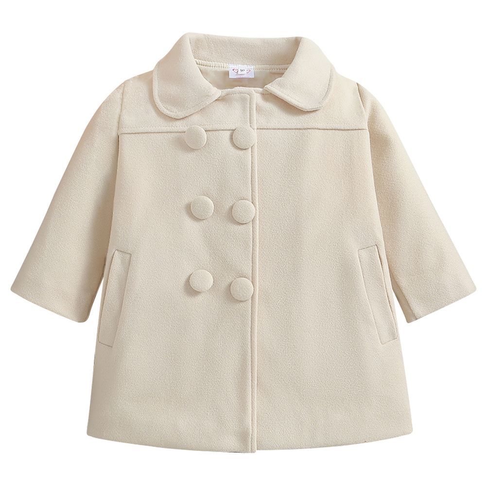 Sugar Rush - Solid Regular Classic Full Sleeves Jacket - Beige