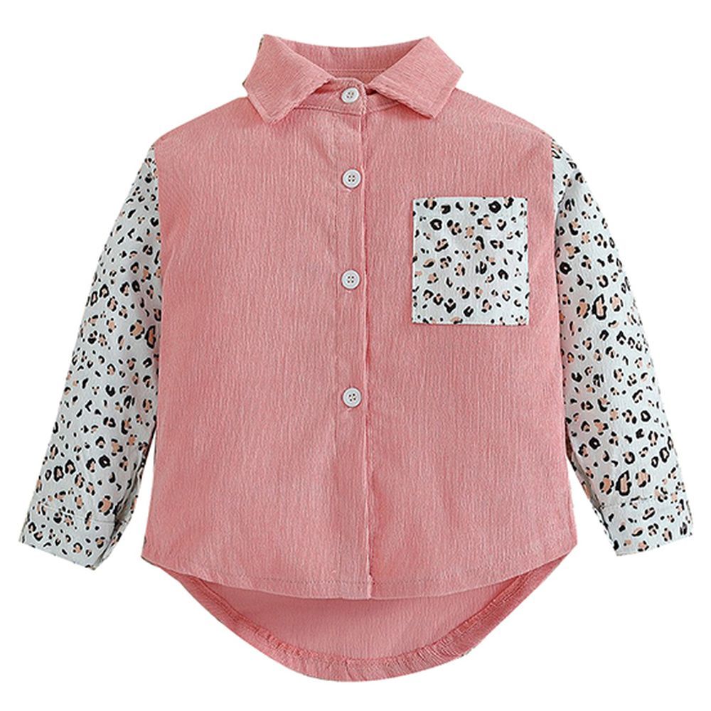 Sugar Rush - Printed Regular Classic Full Sleeves Shirt - Pink