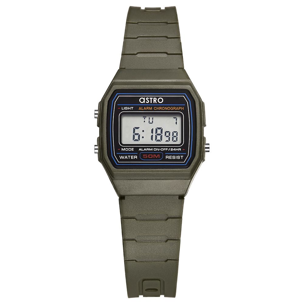 Astro - Kids Digital Black Dial Watch - Dark Green