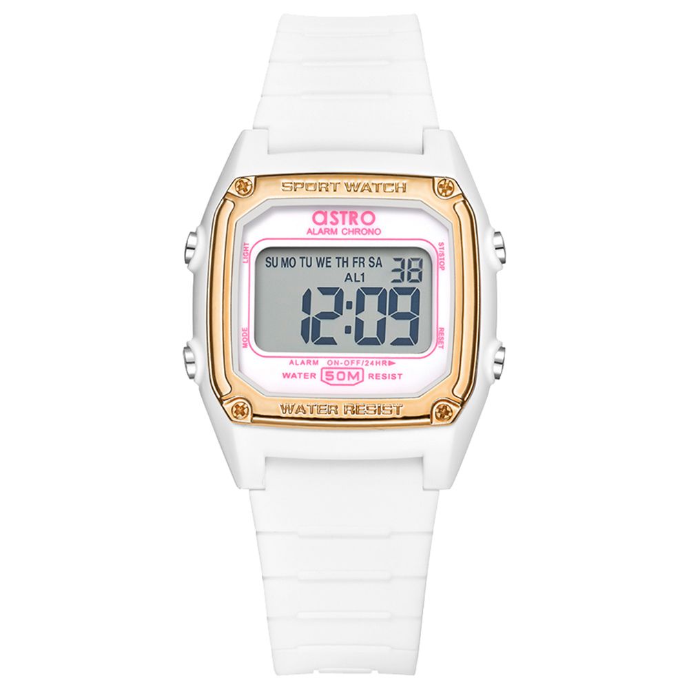 Astro - Kids Digital Silver Dial Watch - White