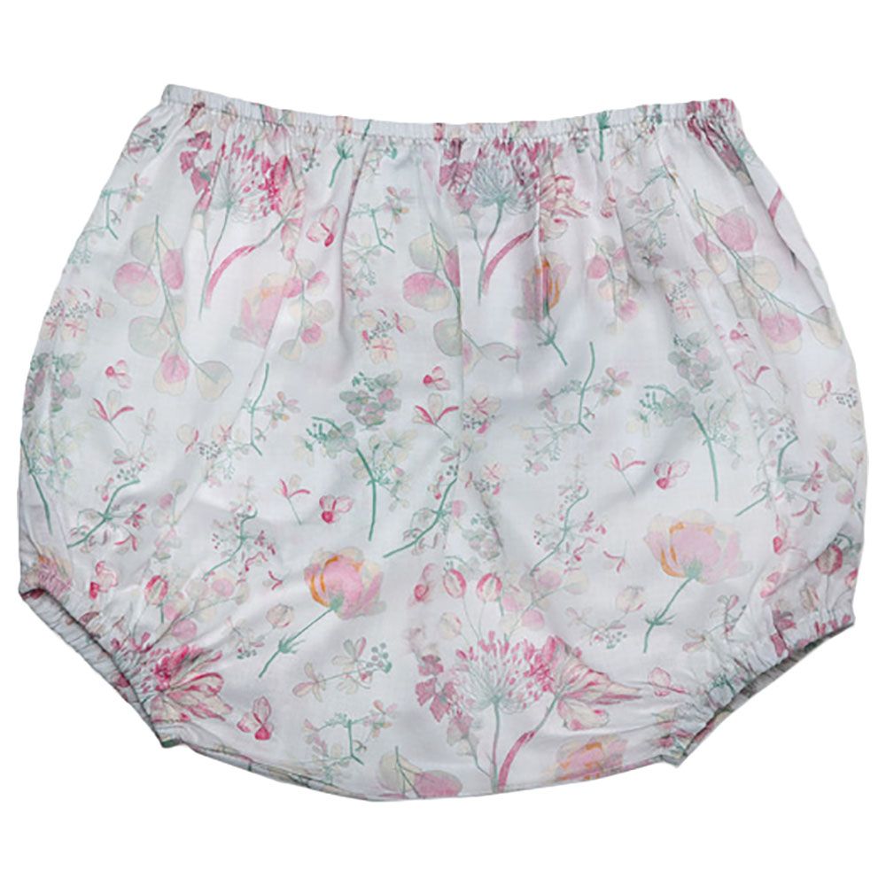 Jules & Juliette - Alana Baby Girl Bloomer - Flowery Light Pink