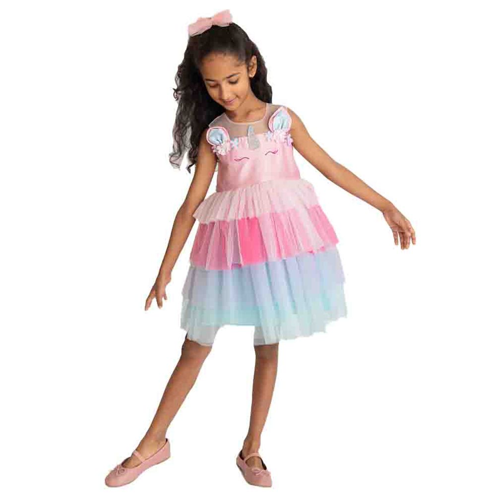 A Little Fable - 2Pc-Set - Glitter Horn Unicorn Dress & Doll