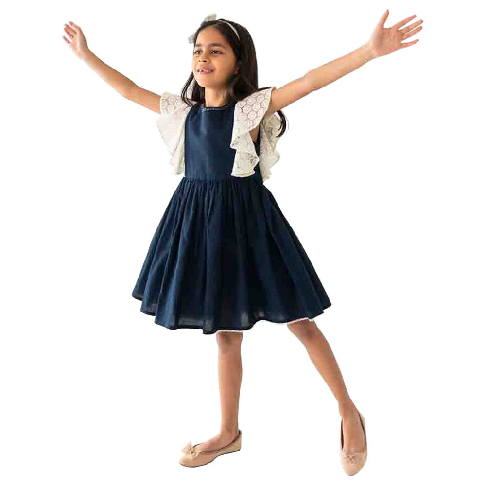 A Little Fable - Jolie Dress - Navy Blue