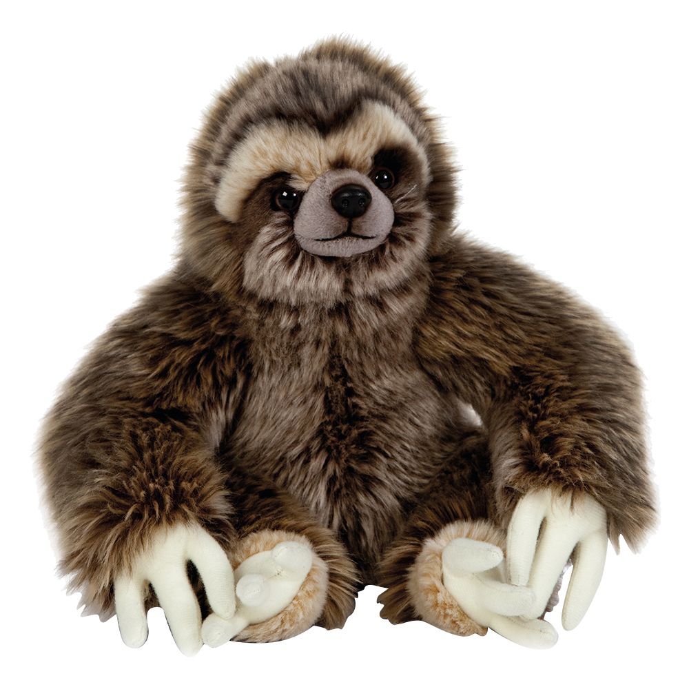 Living Nature - Sloth Plush Toy - Brown - 34cm