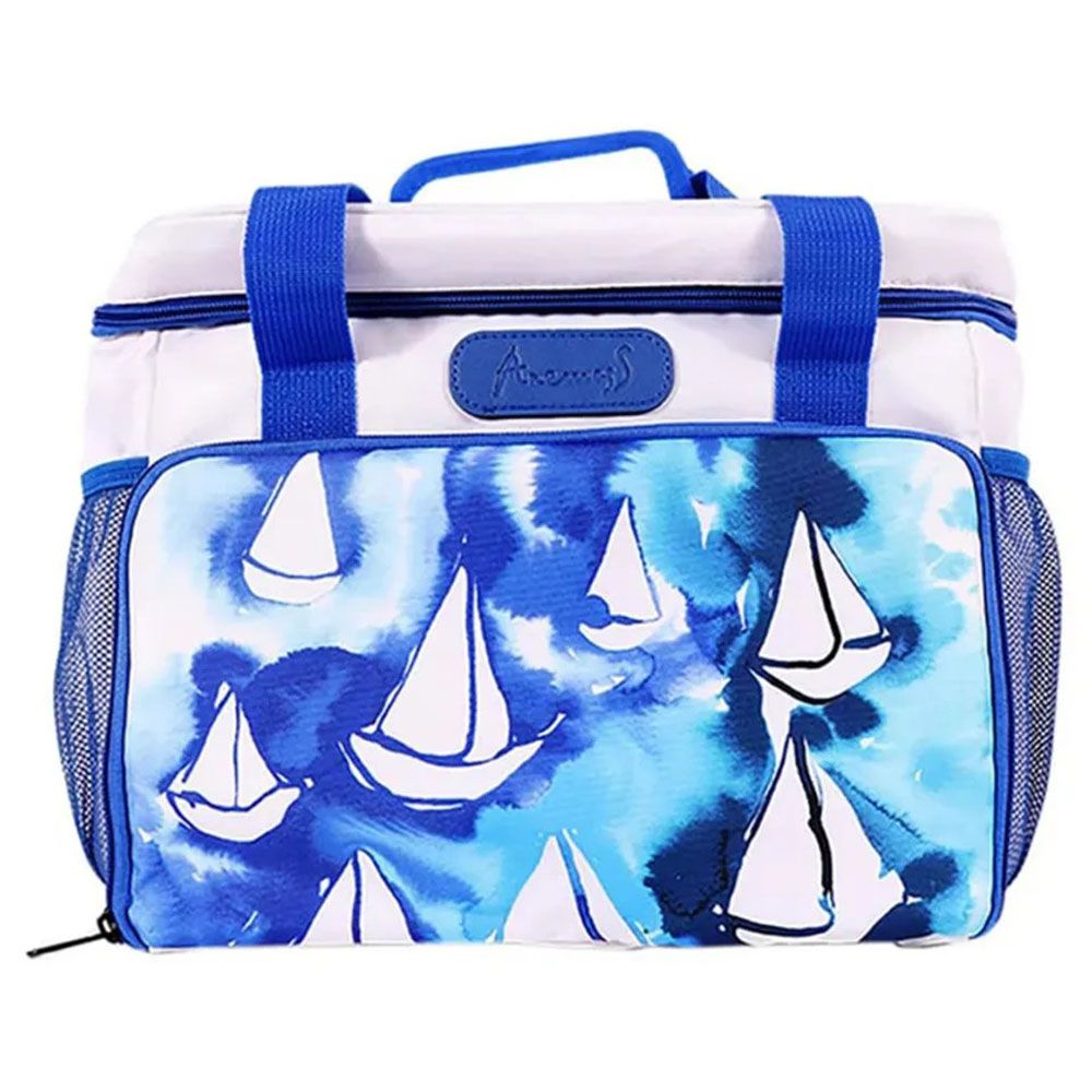 Anemoss - Sail Insulated Lunch Bag - 18.5L - White/Blue