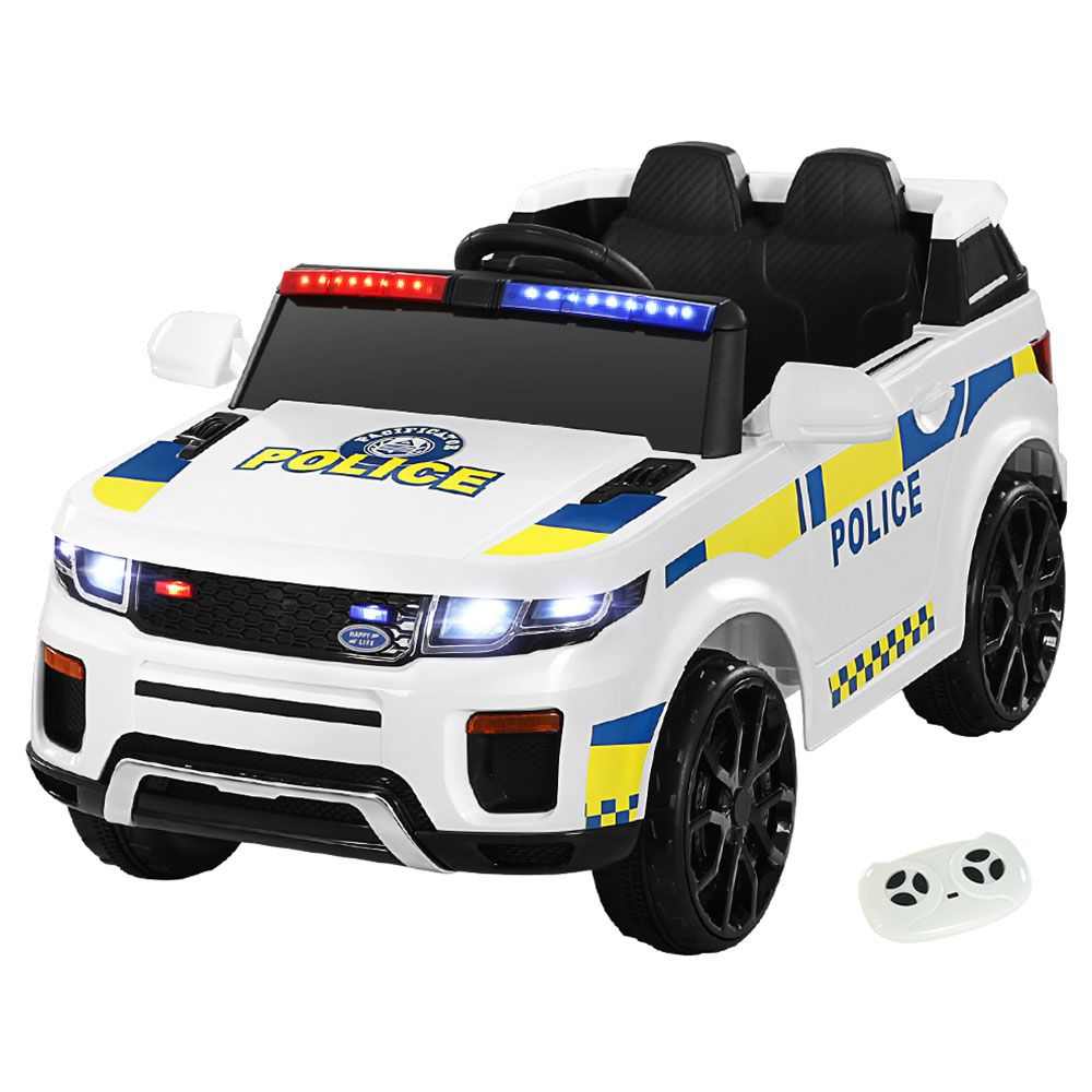 Amsham - Kids Electric Police Car - 12V - White