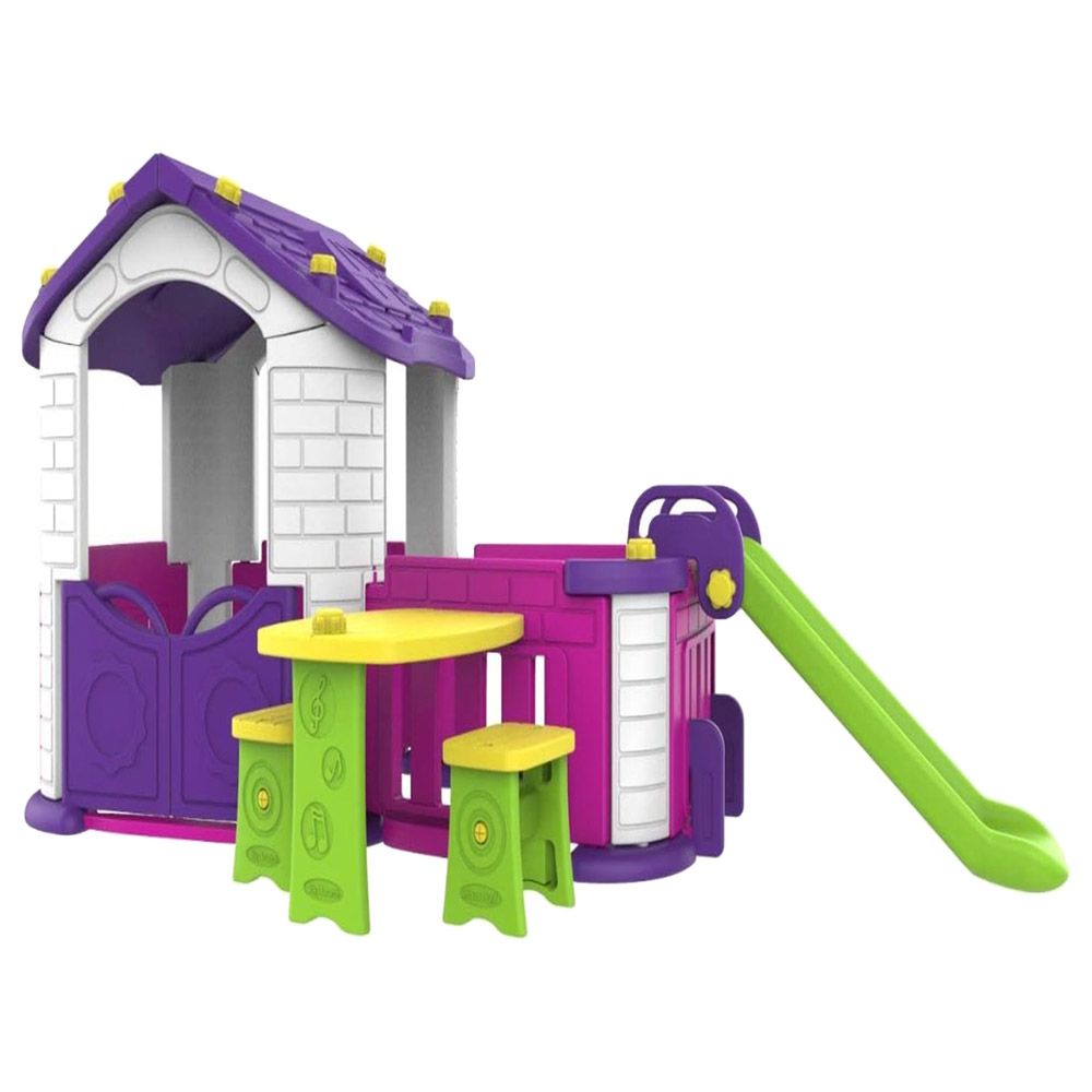 Amsham - Mini Panda Playhouse - Pink/Violet