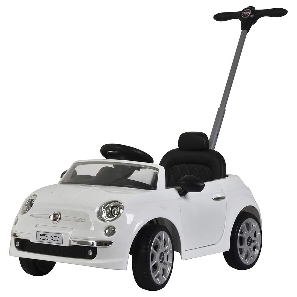 Fiat - 500 Handle Push Car - White