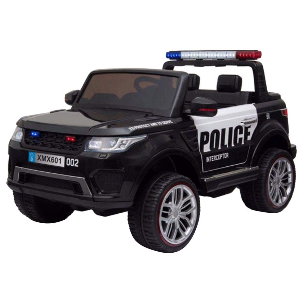 Amsham Kids Electric Police Rideon Car - 12V - Black