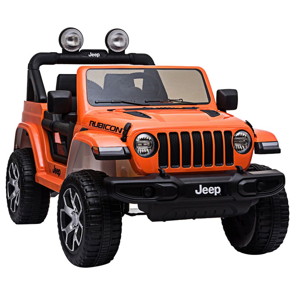 Jeep - Kids Rubicorn 2 Seater Electric Car - 12V - Orange