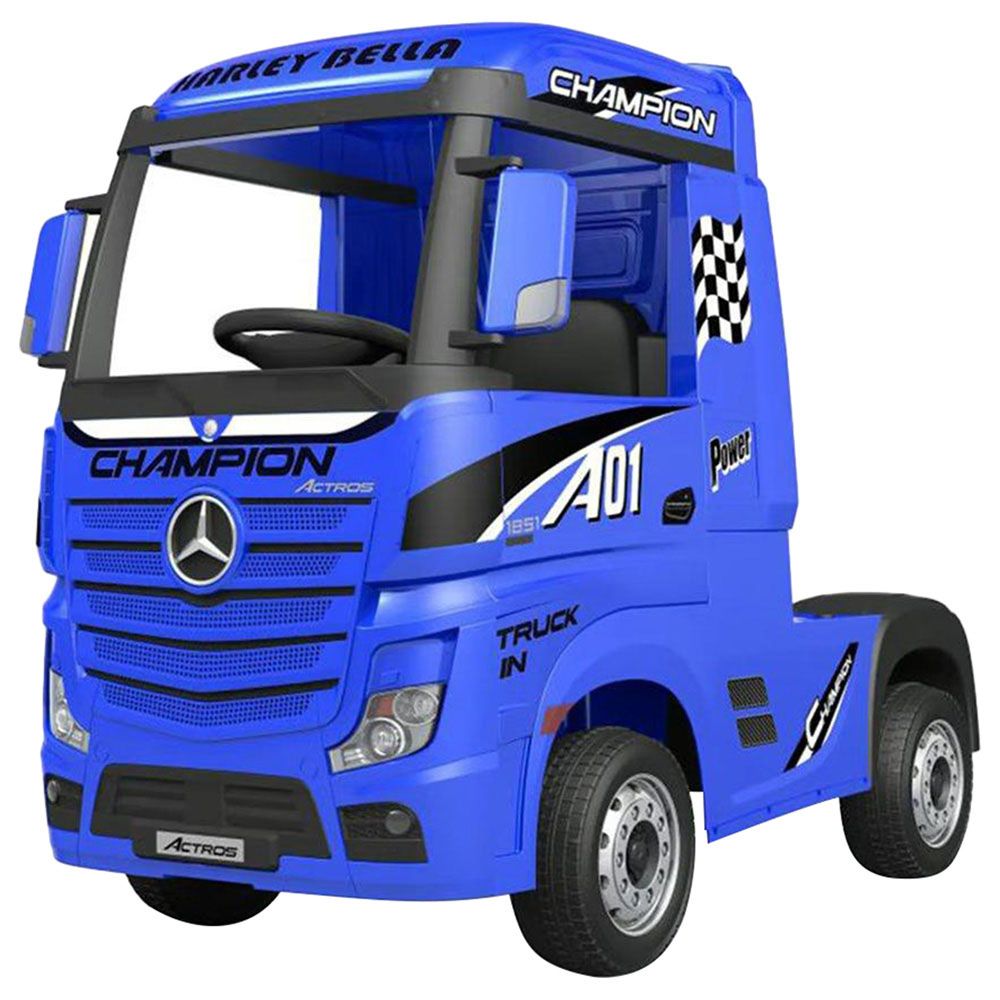 Mercedes-Benz - Actros Kids Rideon Truck - Blue - 12V