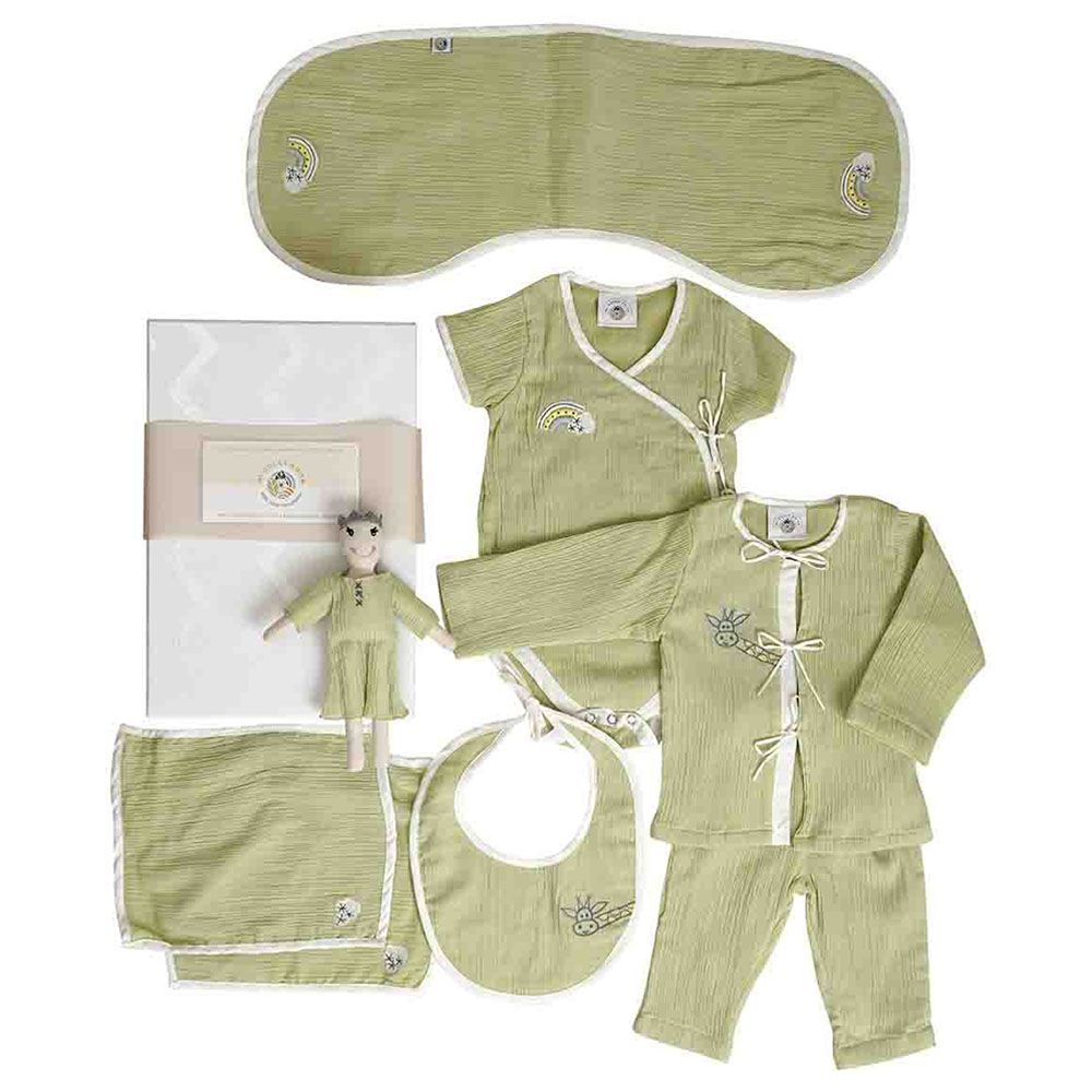 Mi Dulce An'ya - Luxury Embroidered Baby Gift Set - Mint