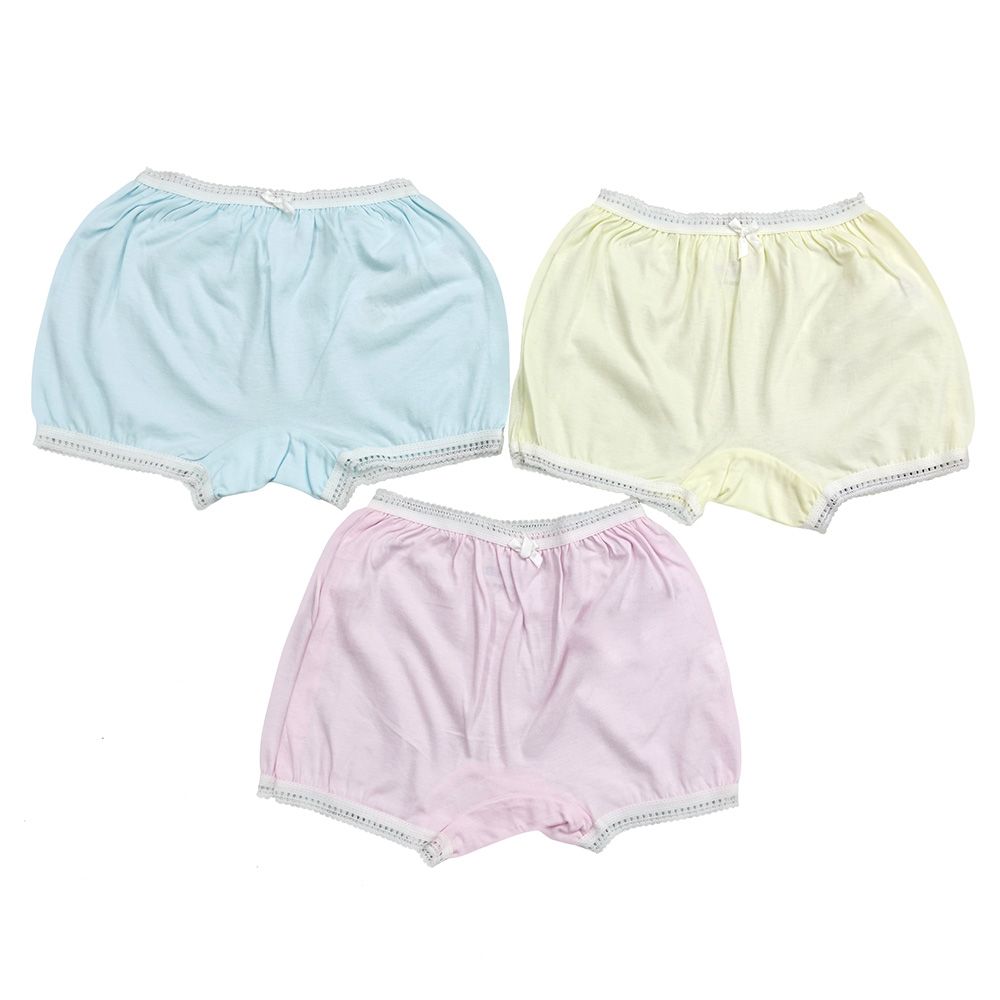 Smart Baby - 3pc-Set - Baby Girl Plain Briefs