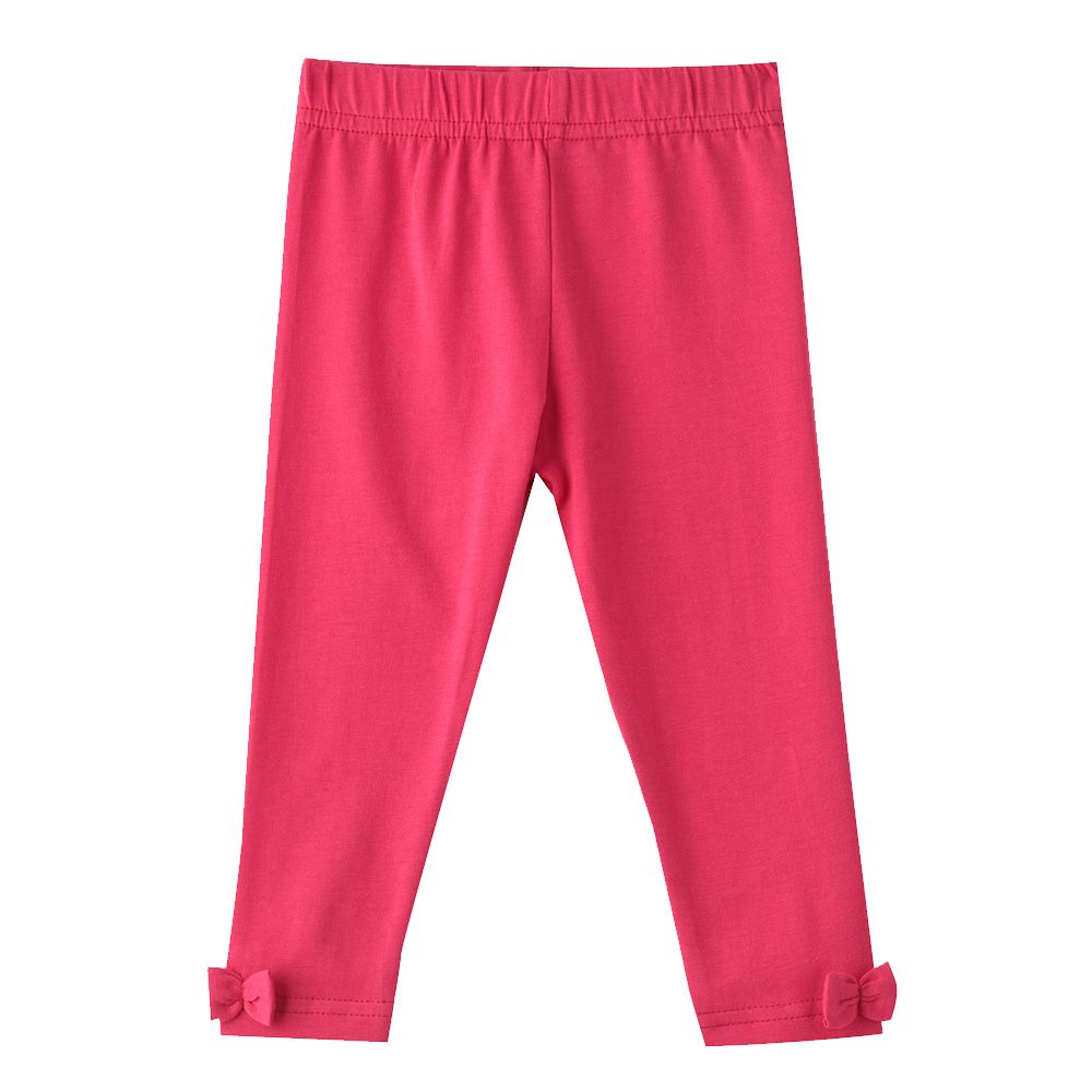 Smart Baby - Baby Girl Legging With Bow - Fuchsia Pink