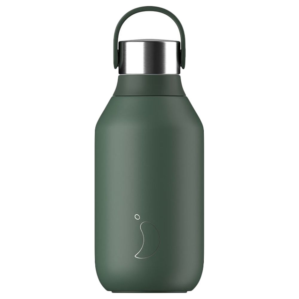 Chillys - Stainless Steel Water Bottle - Pine Green - 350 ml