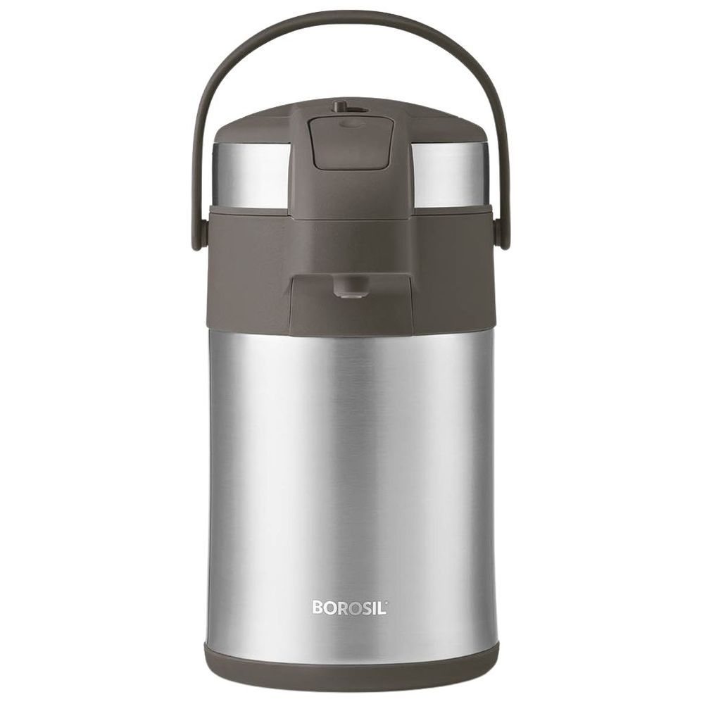 Borosil - Vacuum Insulated Airpot Flask - Silver - 4 L