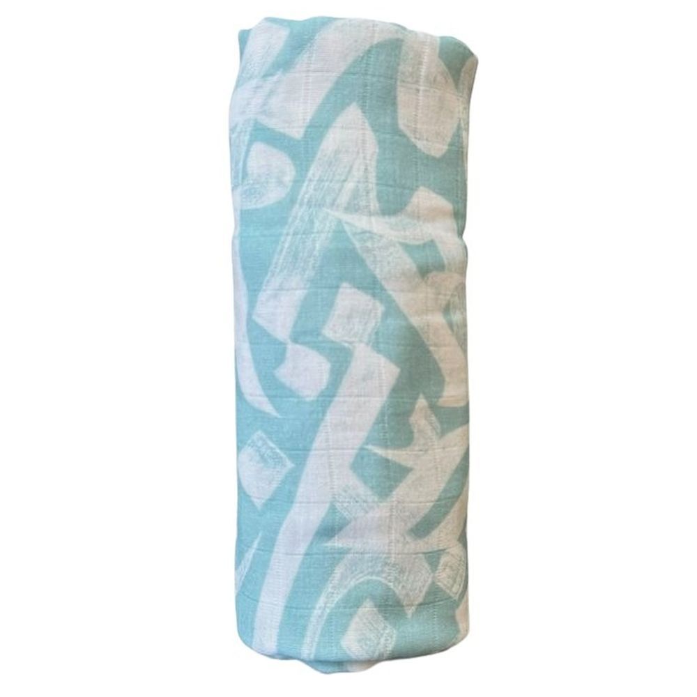 BALADI - Calligraphy Swaddle - Teal