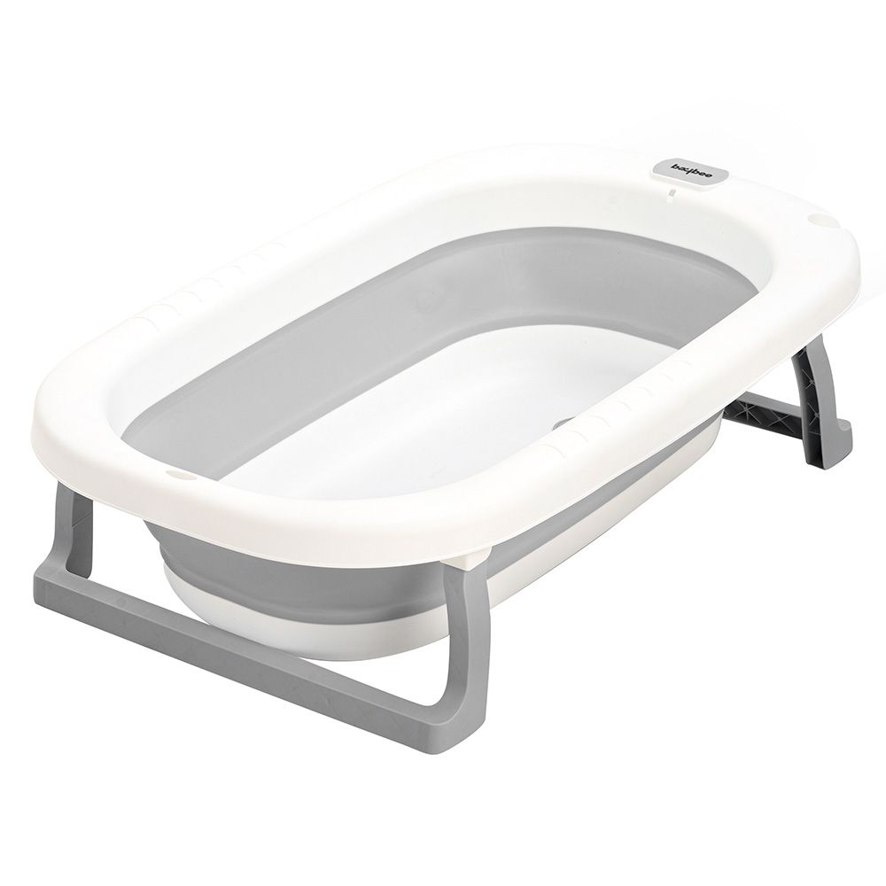 Baybee - Foldable Baby Bath Tub For Kids - Grey