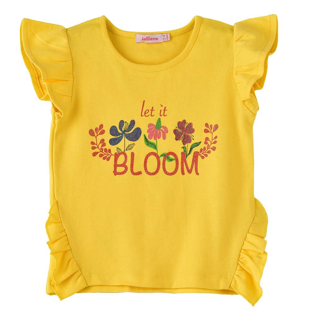 Jelliene - Sunshine Squad Breezy Cotton Tees - Yellow