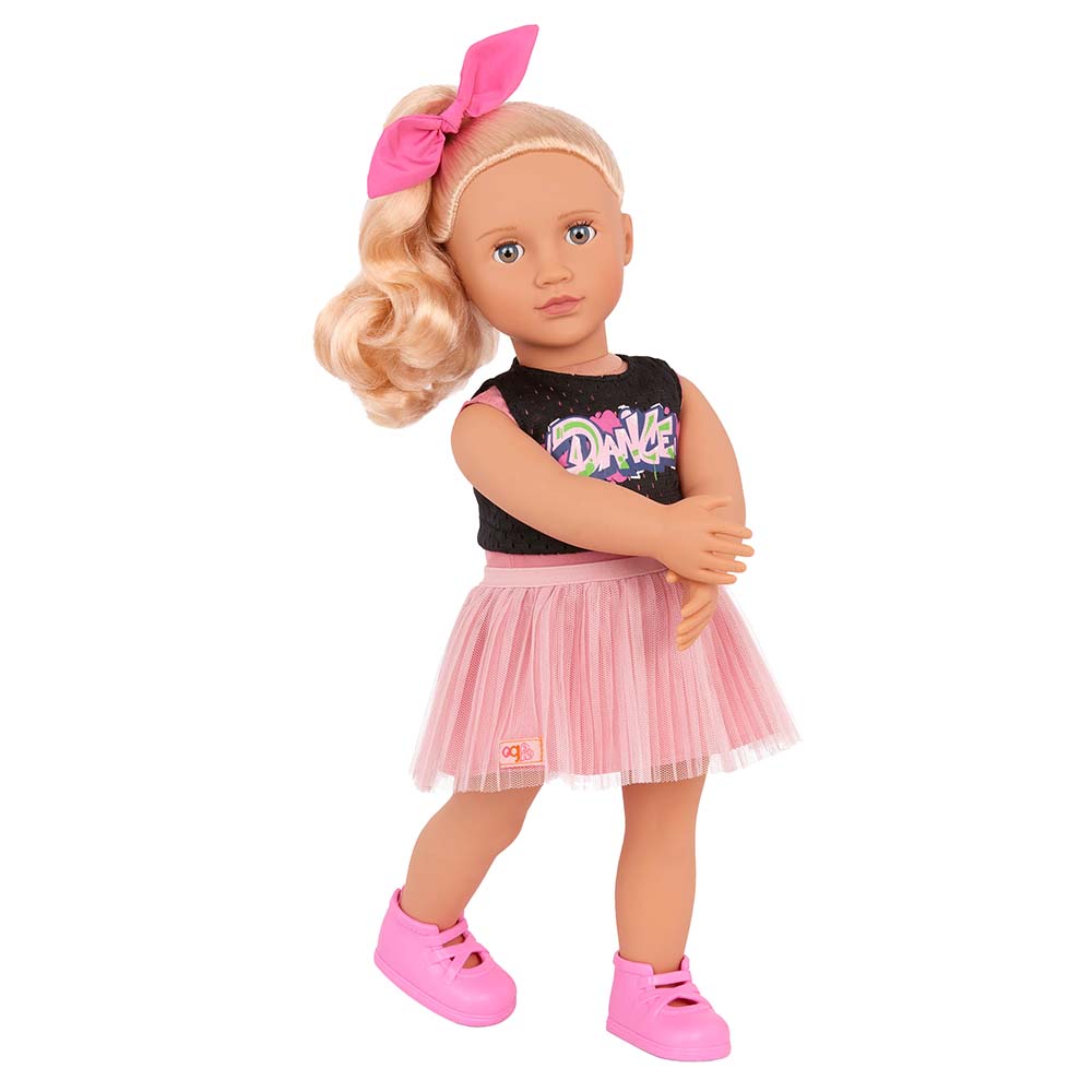 Our Generation Miranda Doll With Pink Holiday Dress 18 Inch Buy at Best Price from Mumzworld United Arab Emirates