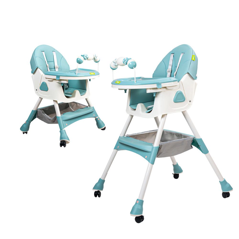 Baybee - 3-In-1 Fiora Convertible Baby High Chair - Green