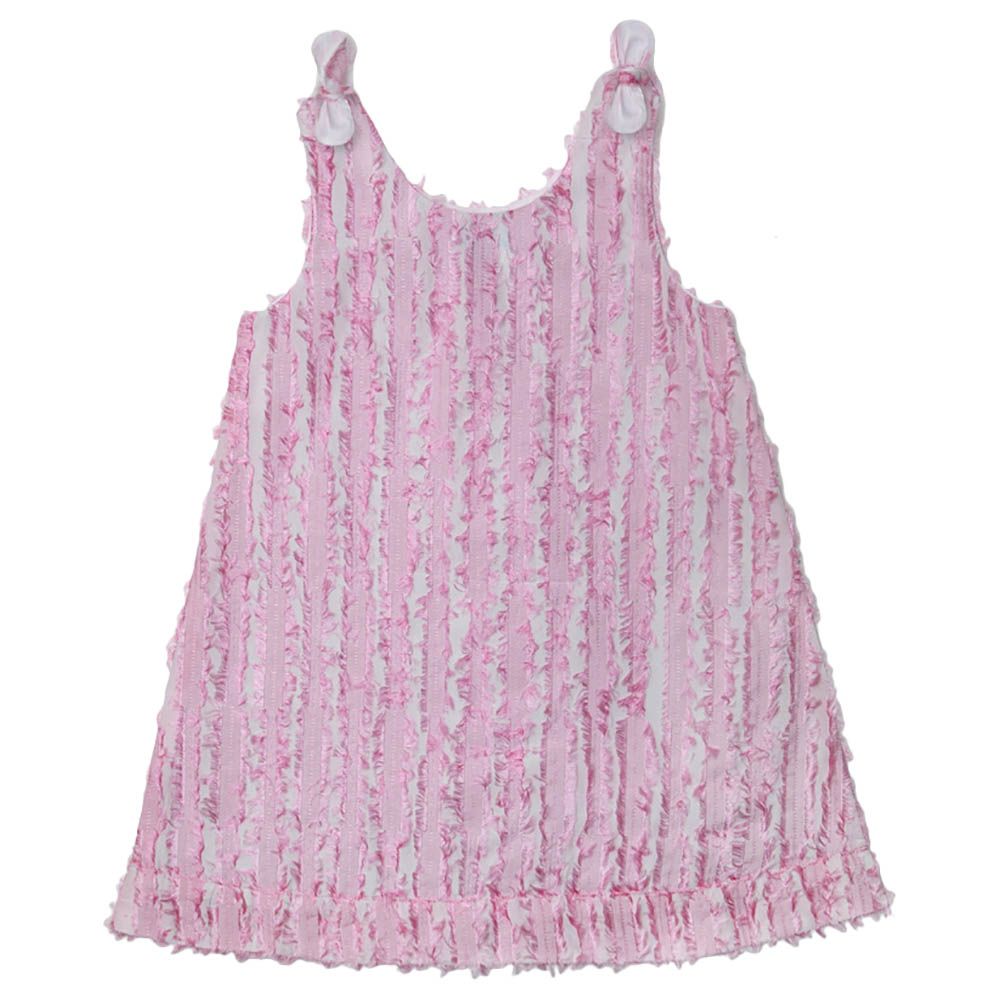 Jules & Juliette - Becca Sleeveless Baby Dress - Pink Fluo