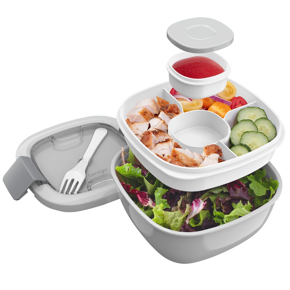 Bentgo - 2 Compartment Salad Container - Grey