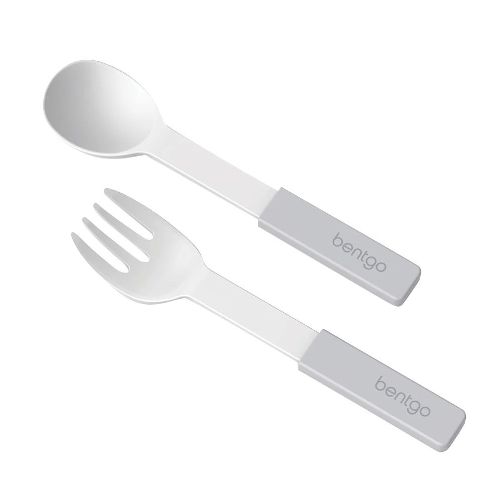 Bentgo - Rectable Plastic Utensils Set - Silver - 2 Pcs