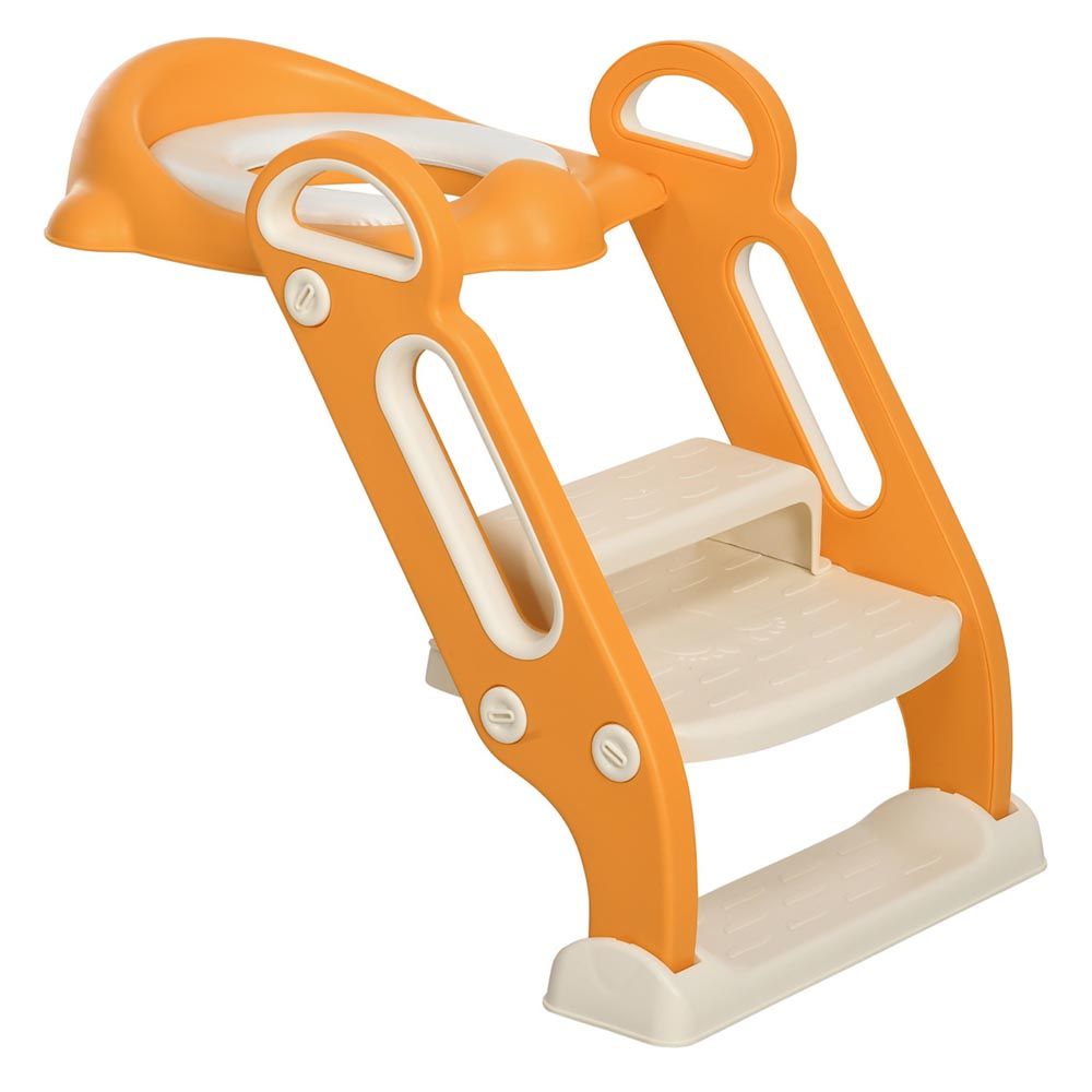 Little Angel - Baby Potty Trainer Step Stool And Seat - Orange