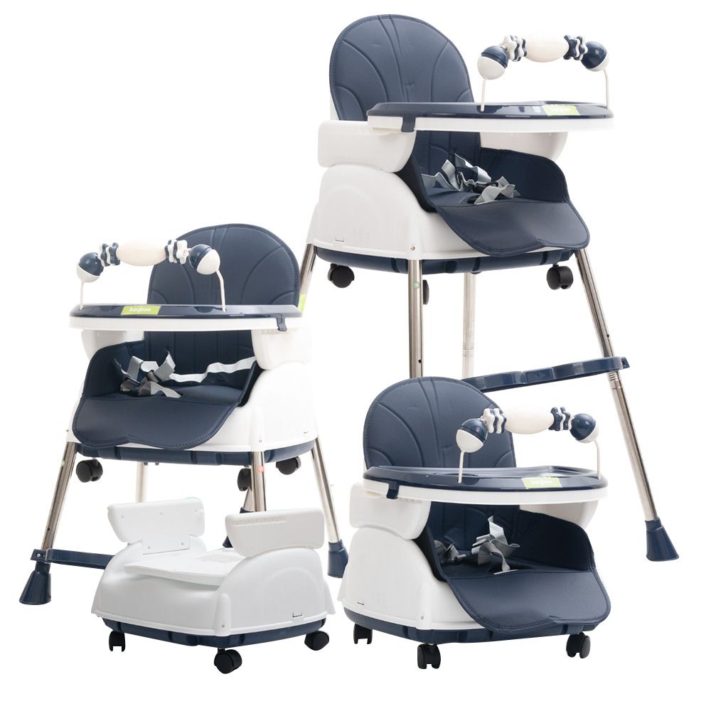 Baybee - 4-In-1 Nora Convertible Baby High Chair - Dark Blue