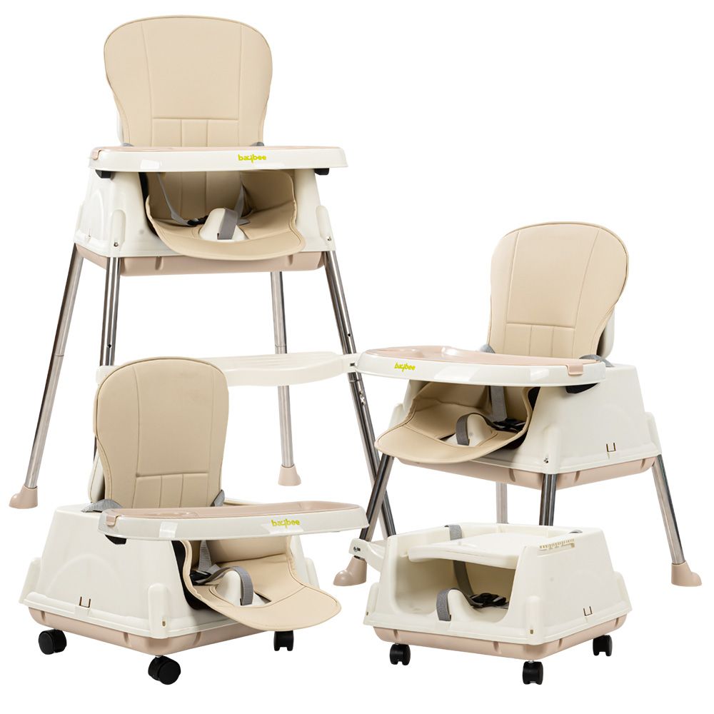 Baybee 4-In-1 Convertible Baby High Chair - Beige