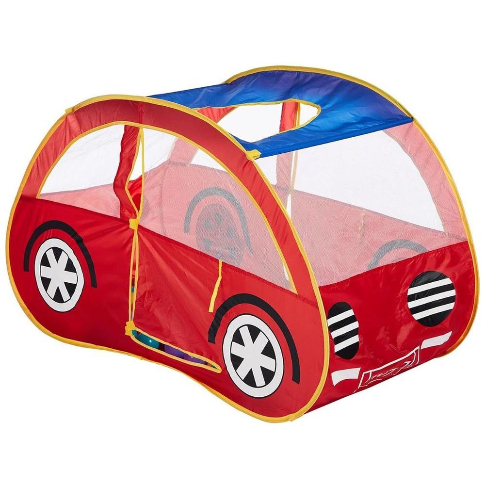 Ching Ching - Car Play House With 100pcs Balls 6cm - Red