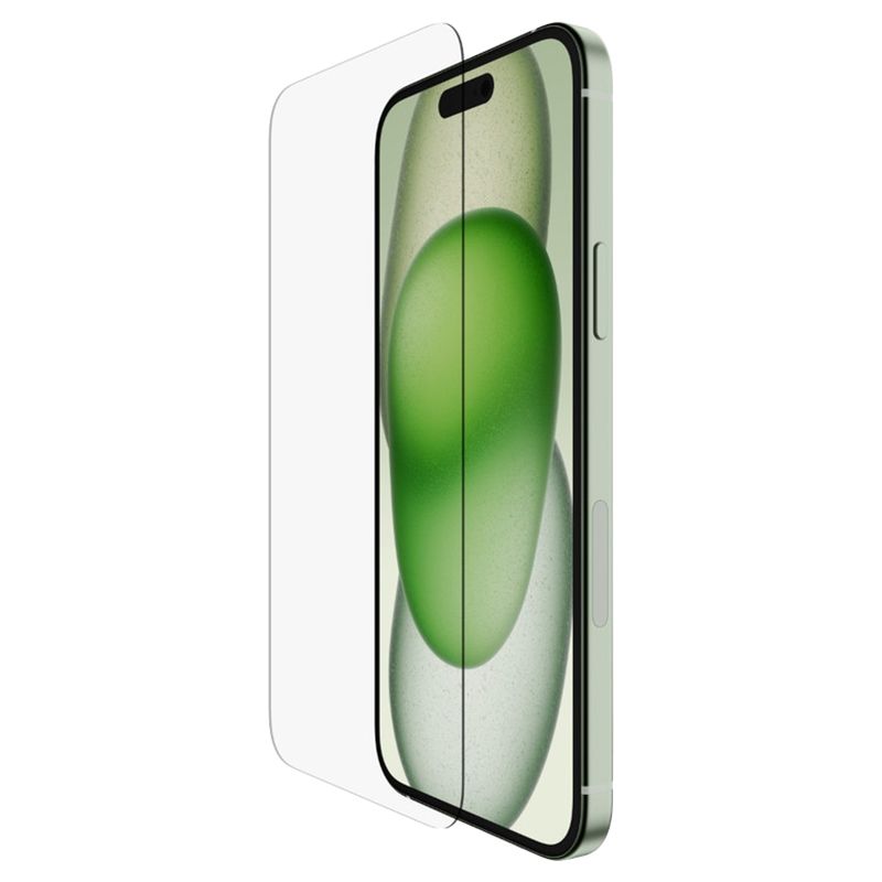 Belkin - Ultraglass Antimicrobial Screen Protector For Iphone 15 Plus - Clear