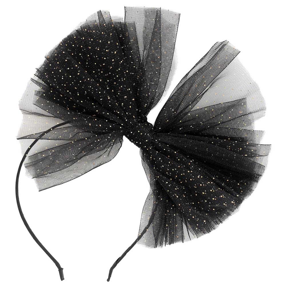 Billy Loves Audrey - Alice Lady Penelope Headband - Sparkling Black