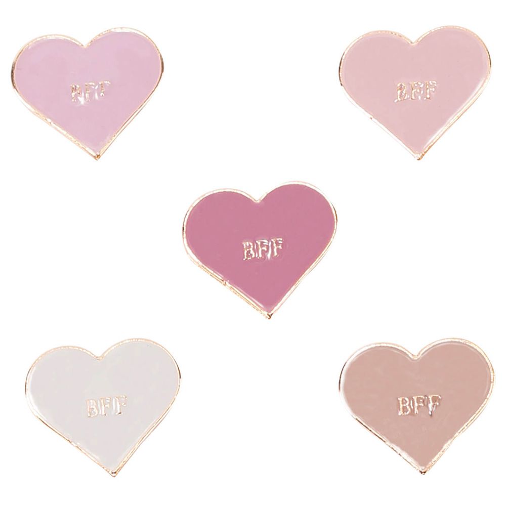 Billy Loves Audrey - Bff Brooches Gift Set And Pins - Berry Mix - 5pcs