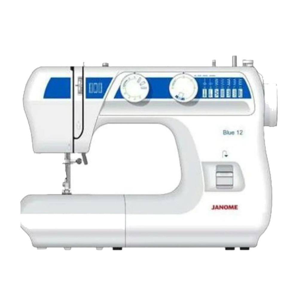 Janome - Blue 12 Stitches Sewing Machine - White