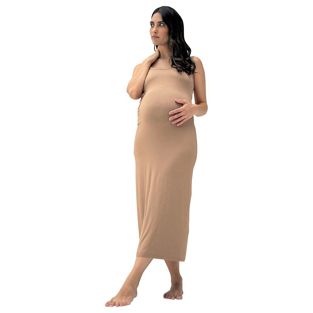 Bump'in Maternity - Ava Dress - Beige