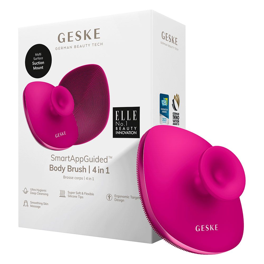 Geske - 4-in-1 Body Brush - Magenta