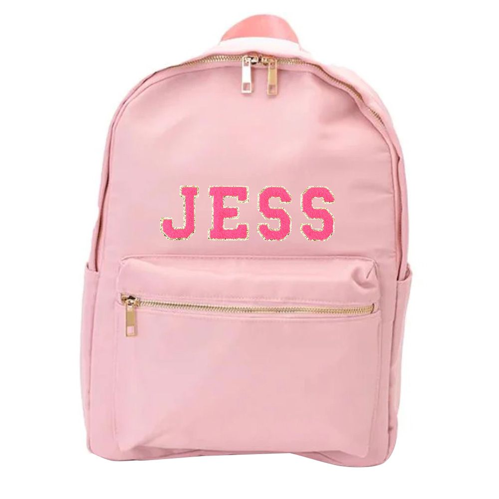 TheHappyTribe - Personalised Backpack - Dark Peach - 14.5-inch