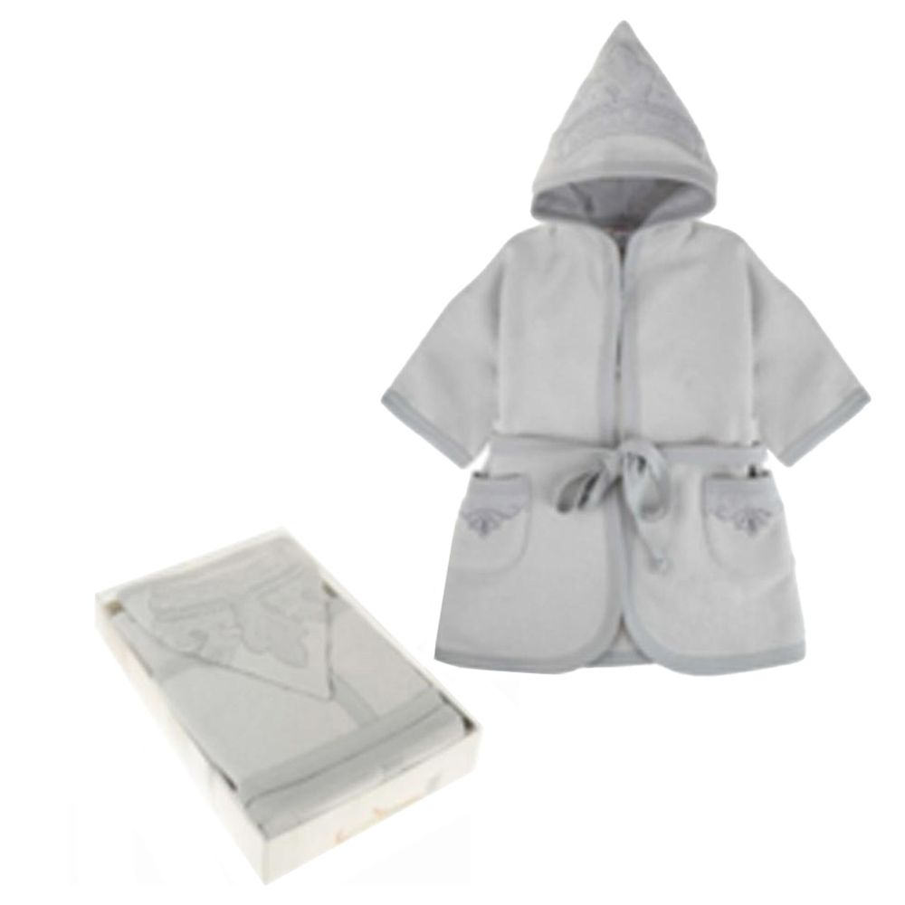 Sofija - Royal Baby Bathrobe - Grey