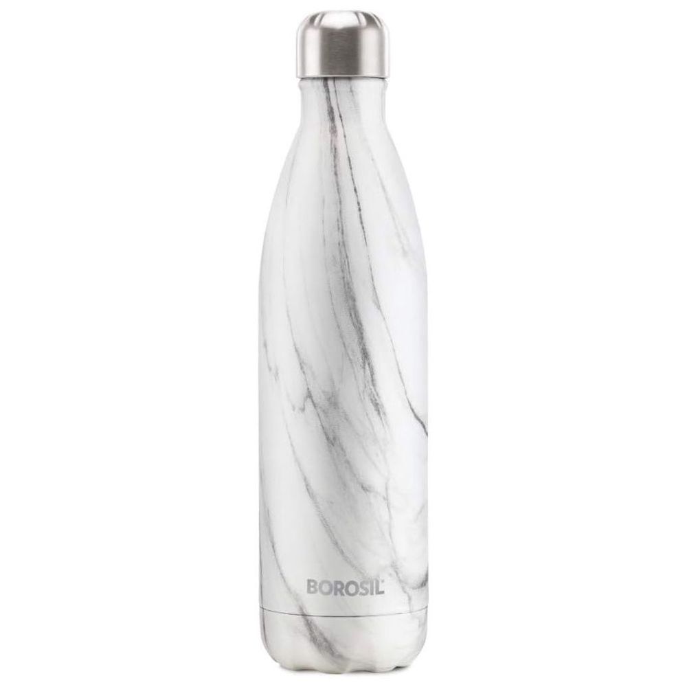 Borosil - Bolt Marble Stainless Steel Water Bottle - 500ml