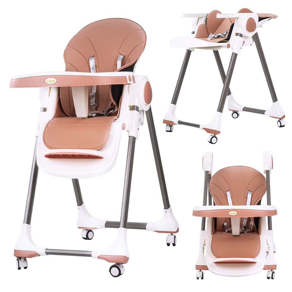 Baybee - 3-In-1 Emperia Convertible High Chair - Pink